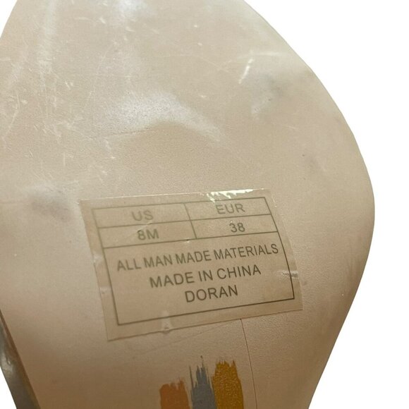 Sam Edelman Gold Metallic Strappy Heels Doran Shoes Sz 8 NEW - Picture 7 of 8